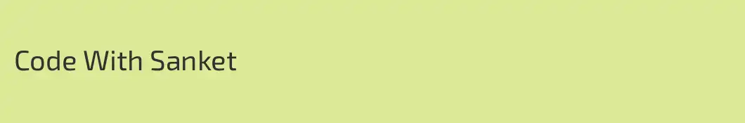 Code With Sanket